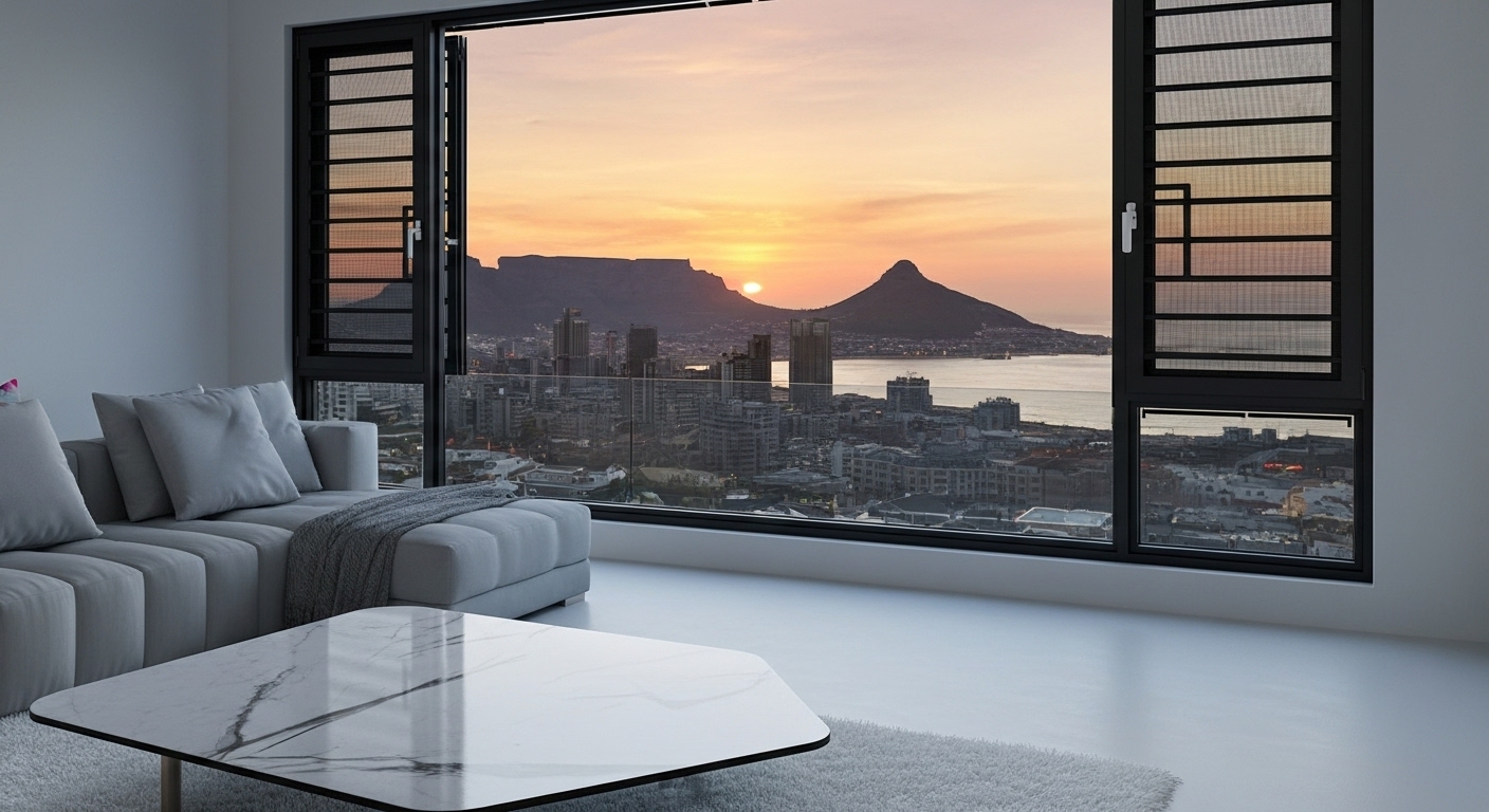 Cape Town Skyline through an Aldabra Window